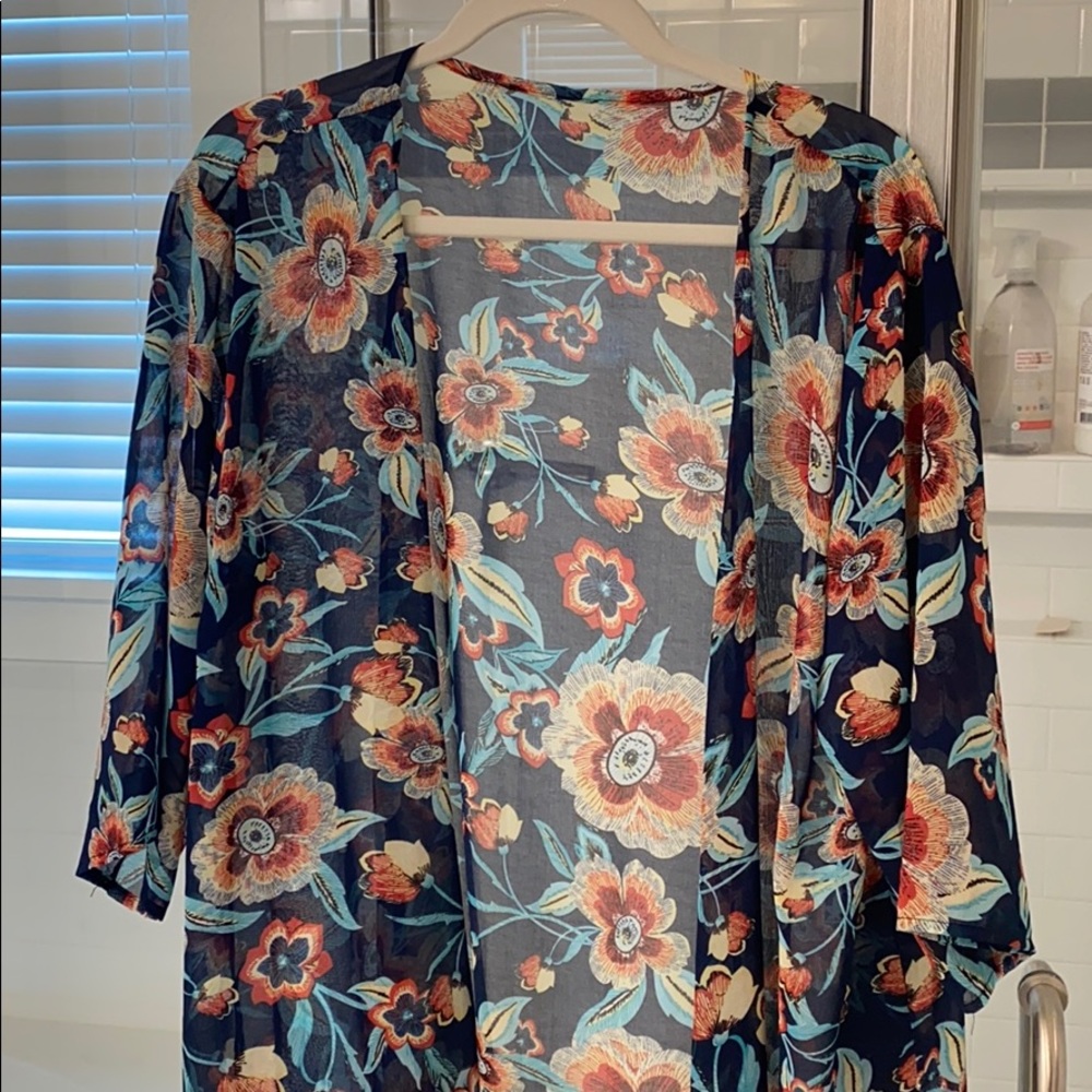 Sheer Flowing Beach Cover Up